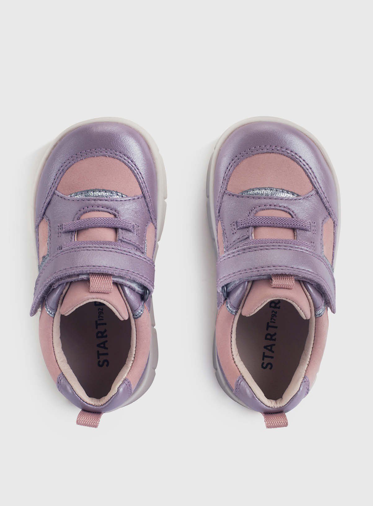 START-RITE Stride Mauve Silver Leather Mix 9.5 Infant - Image 2 thumbnail